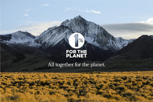 We’ve partnered with 1% for the planet